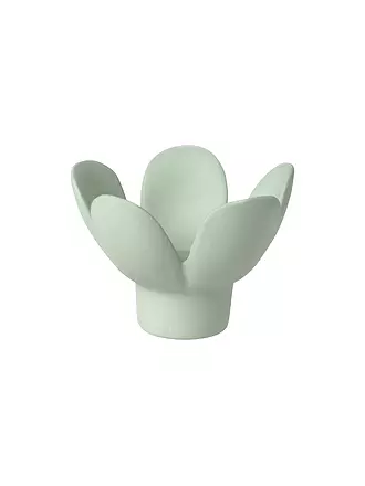 RAEDER | Kerzenhalter BLUME 8x8x5,5cm Gruen | 